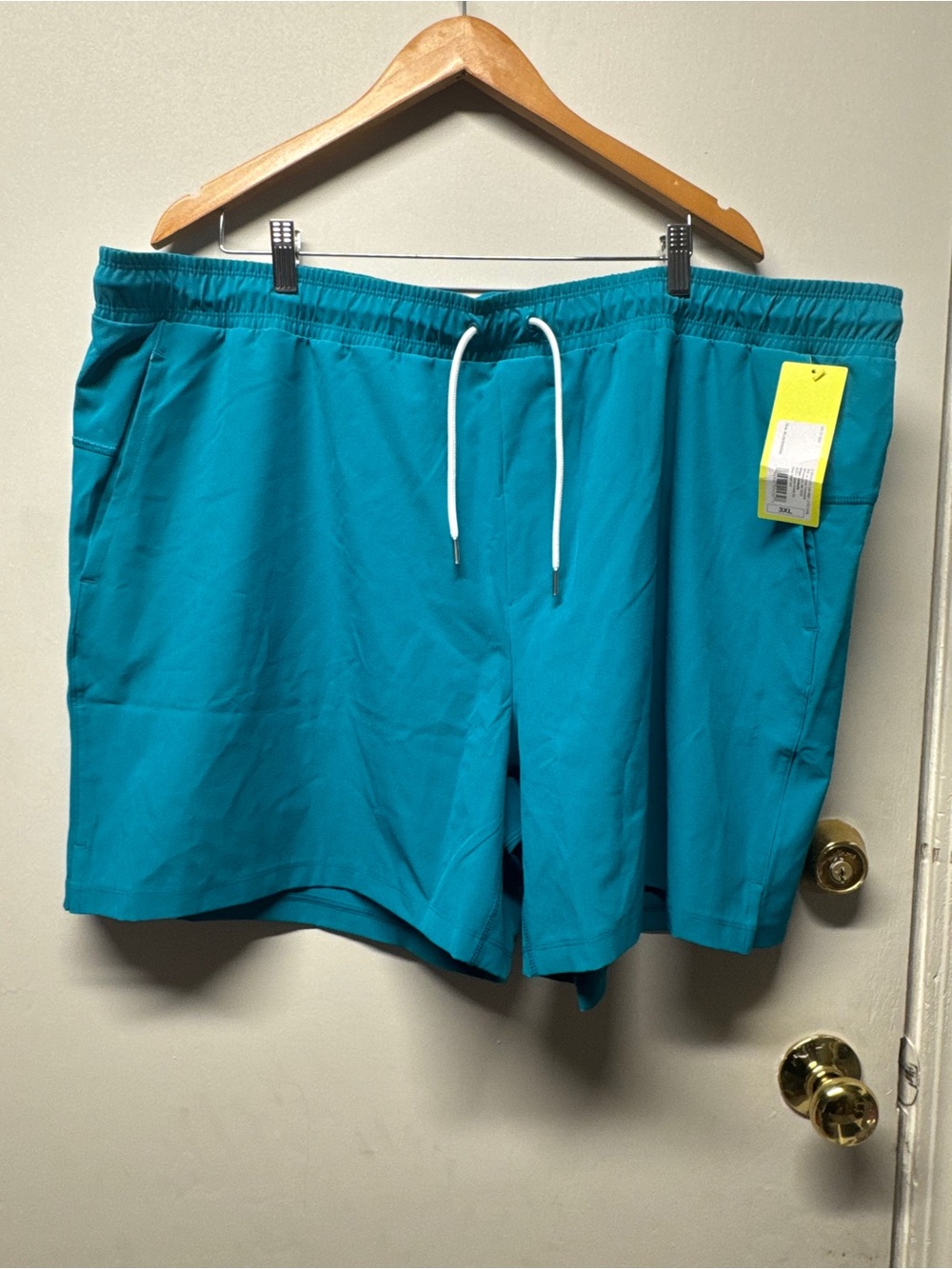 all in motion Teal Elastic Waist Swim Trunks with Drawstring